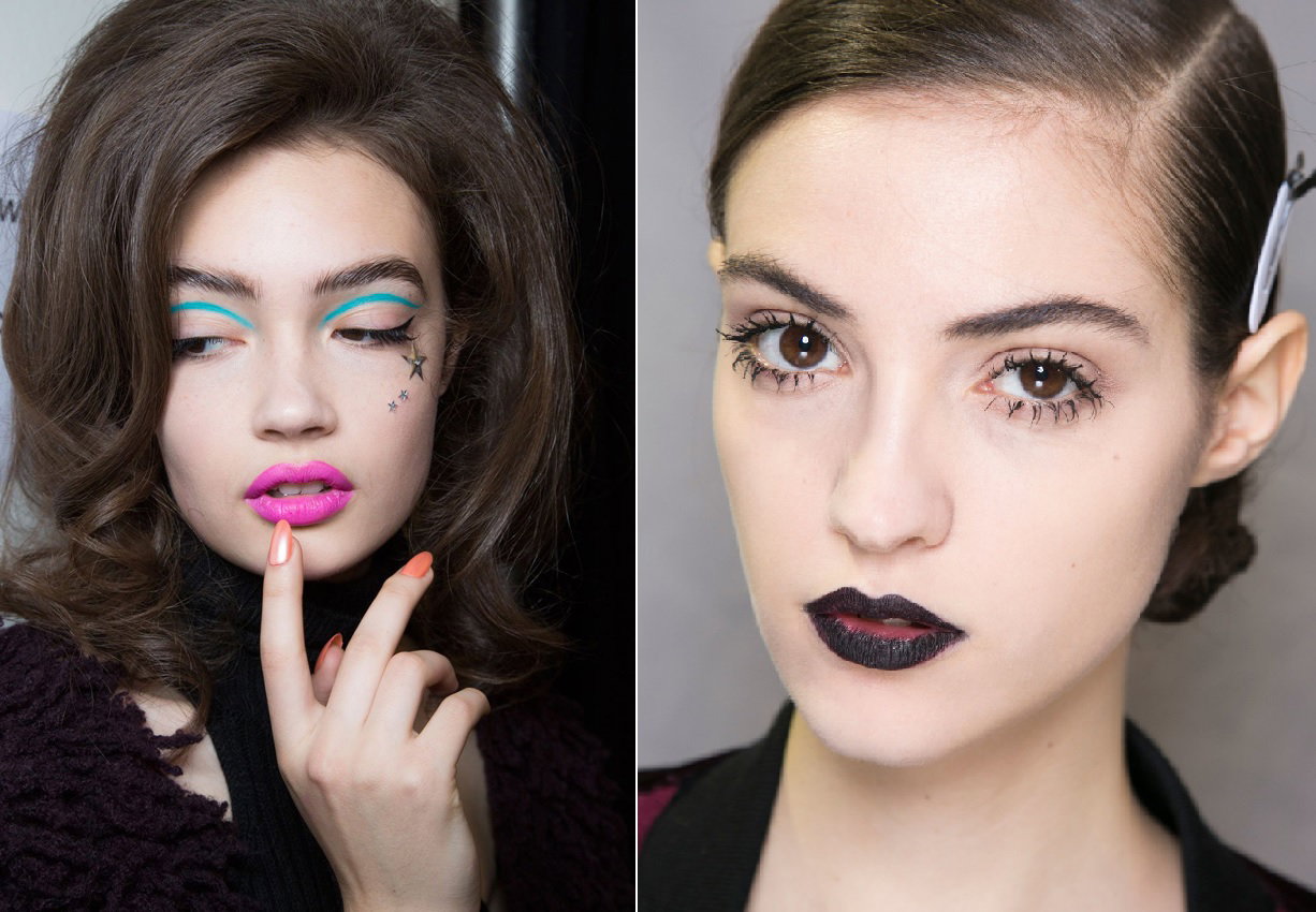 Nierówno nałożona szminka