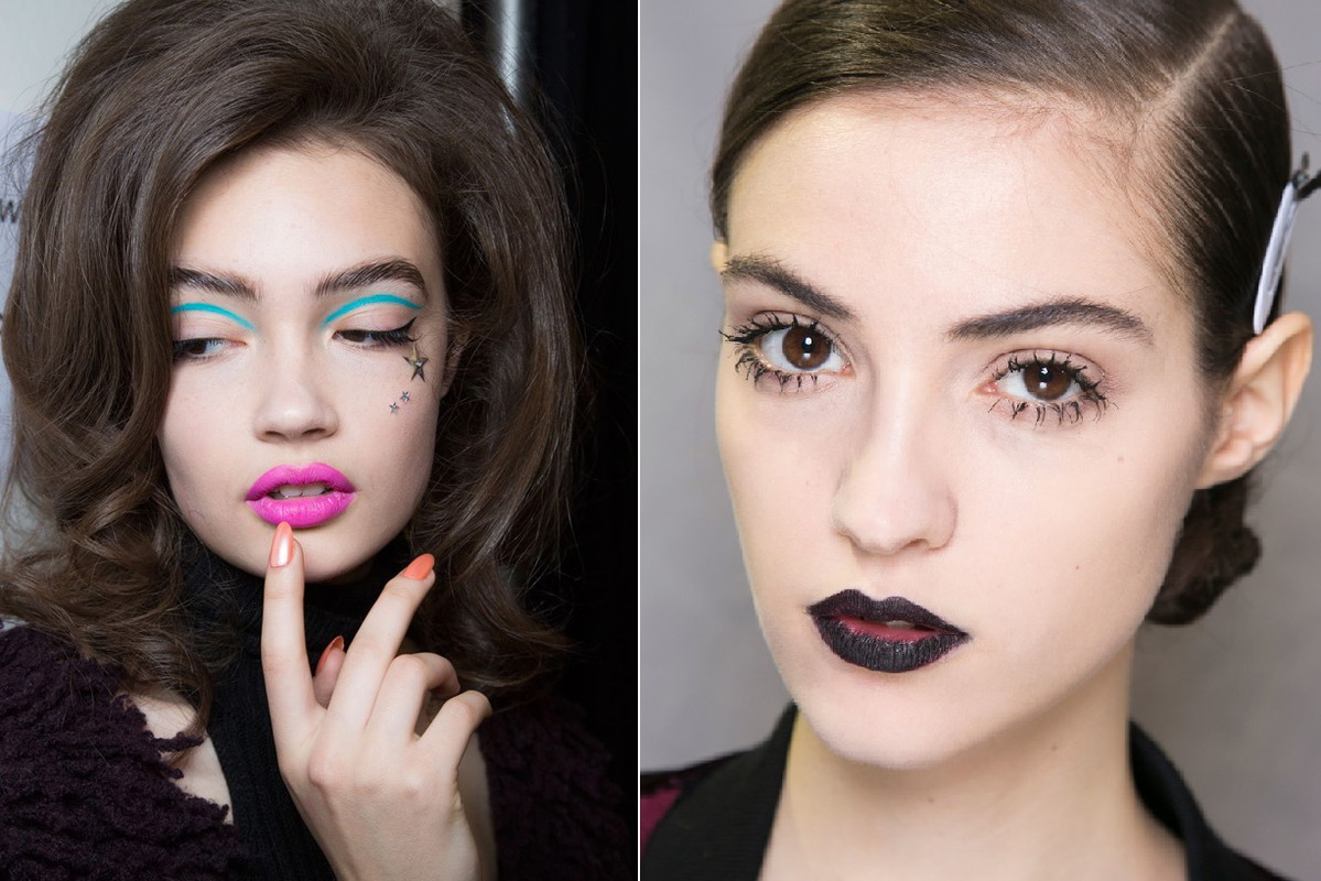 Nierówno nałożona szminka