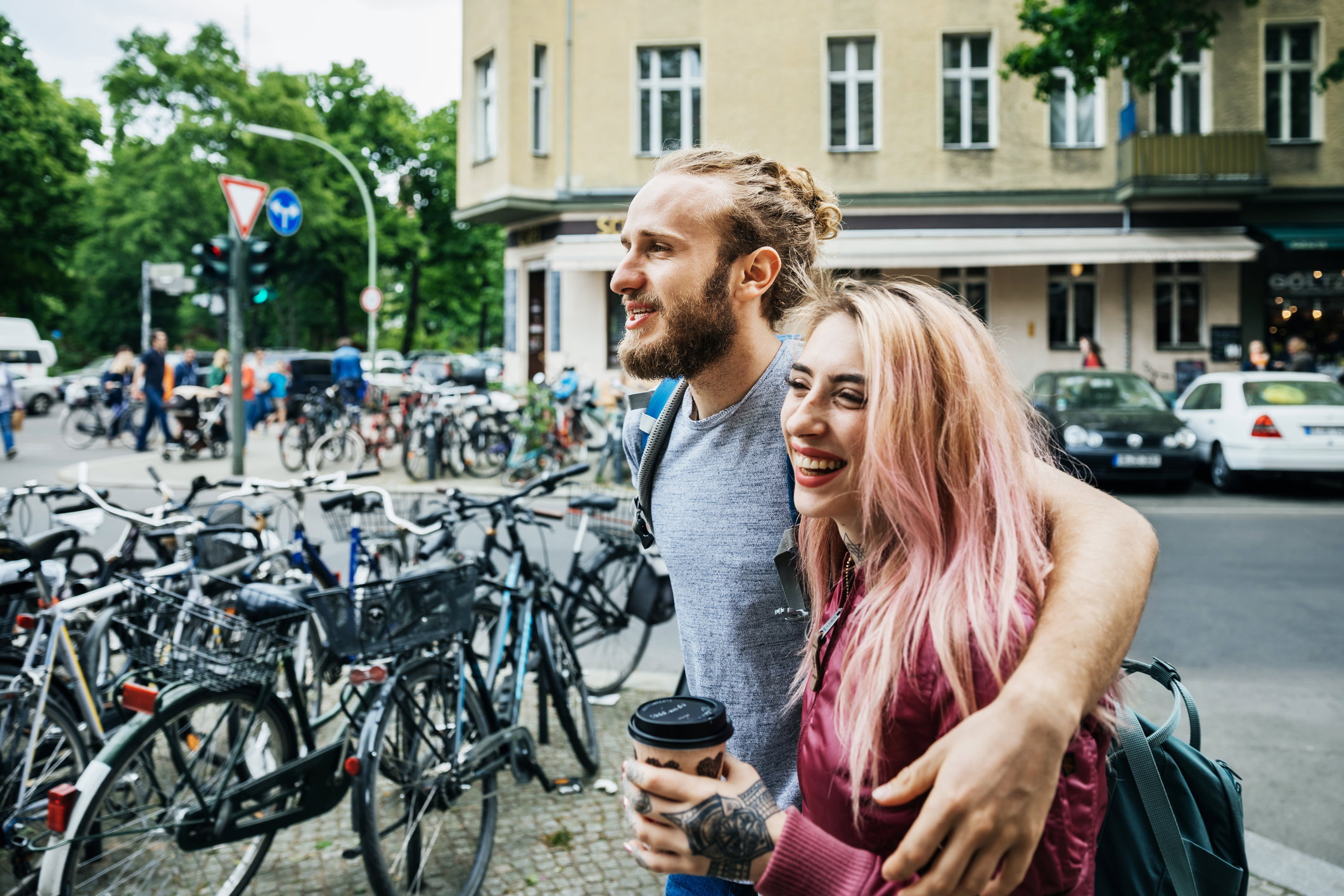 Young Couple Travelling Together