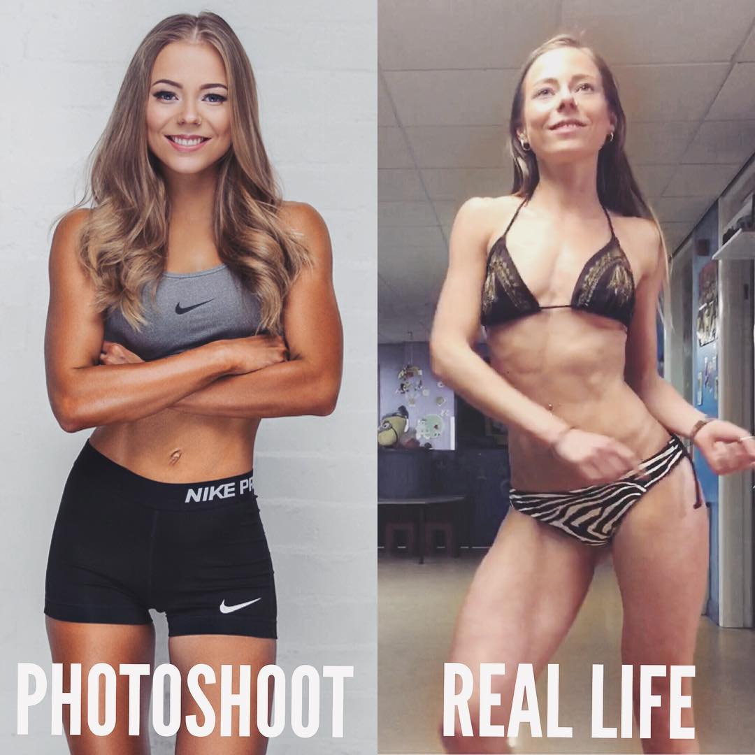 Trenerka fitness bez retuszu