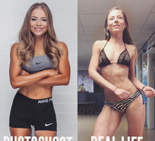 Trenerka fitness bez retuszu