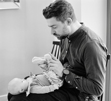 Bartek Królik z córką