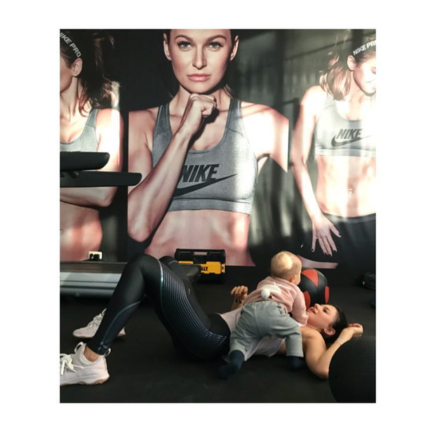 Anna Lewandowska z córką Klarą