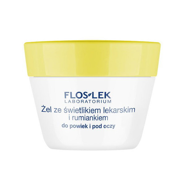 Żel ze świetlikiem lekarskim i rumiankiem do powiek i pod oczy FLOSLEK