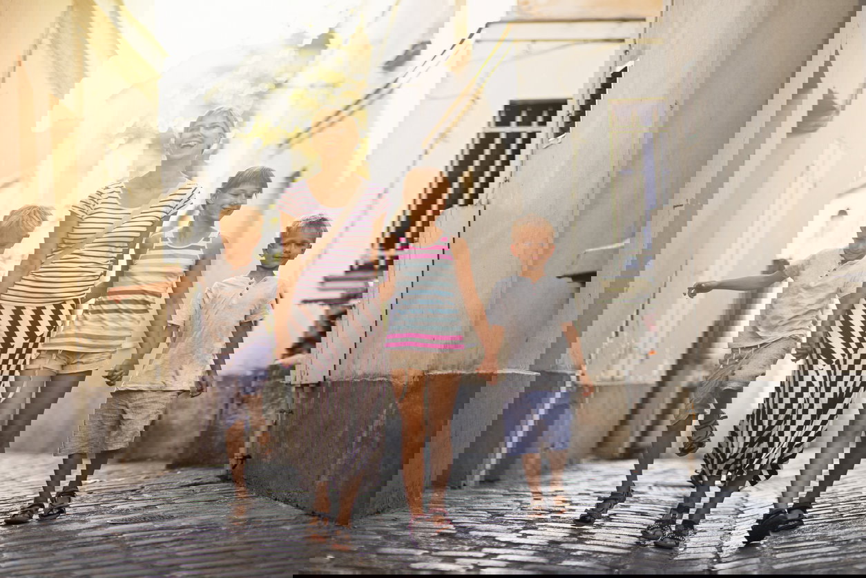 matka z trójką dzieci