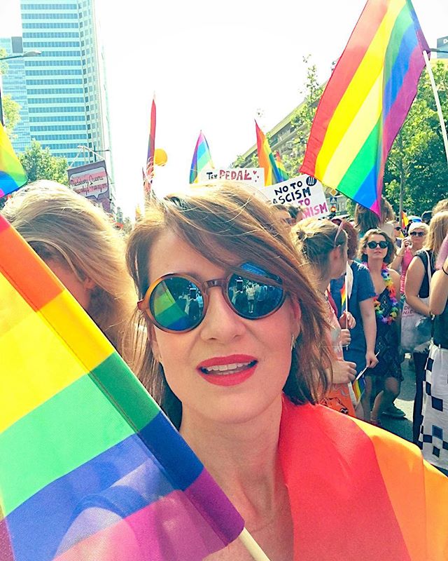 Maja Ostaszewska na Paradzie Równości