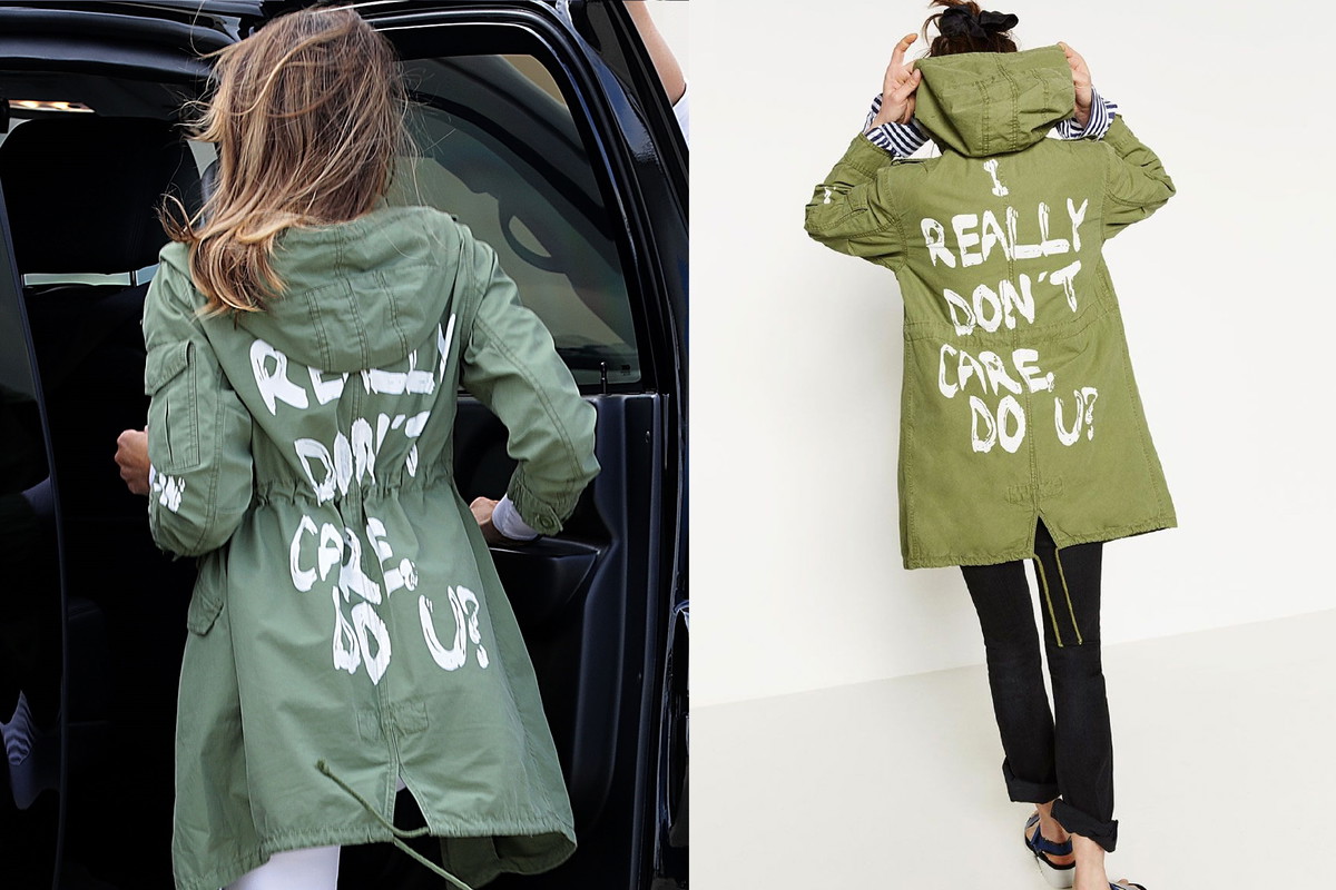 Melania Trump: kurtka z napisem "Mnie to nie obchodzi"