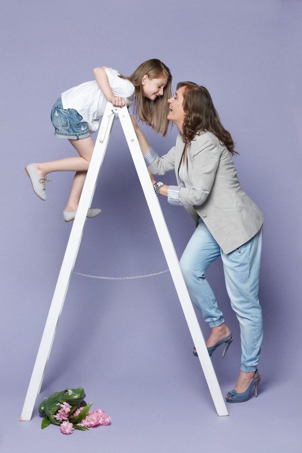 Iwona (40 lat) z Dominiką (6 lat)