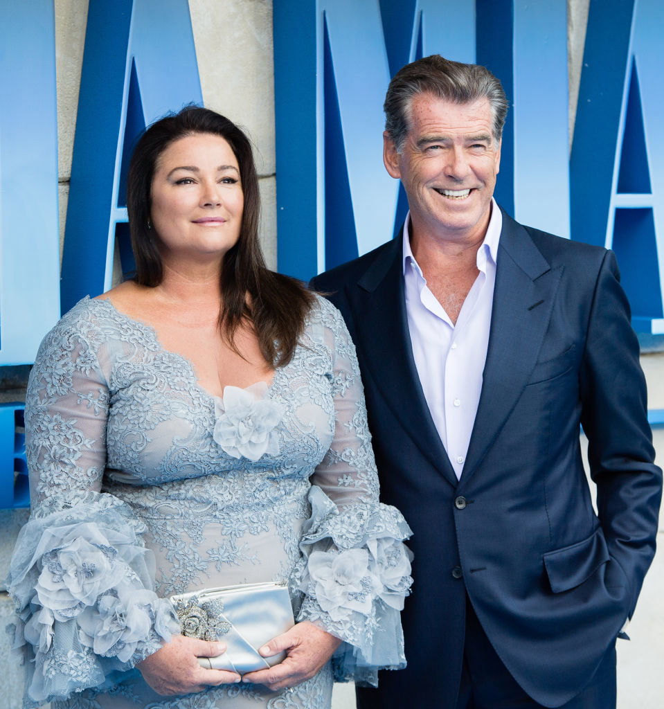 Pierce Brosnan i Keely Shay Smith na premierze "Mamma Mia! Here We Go Again"