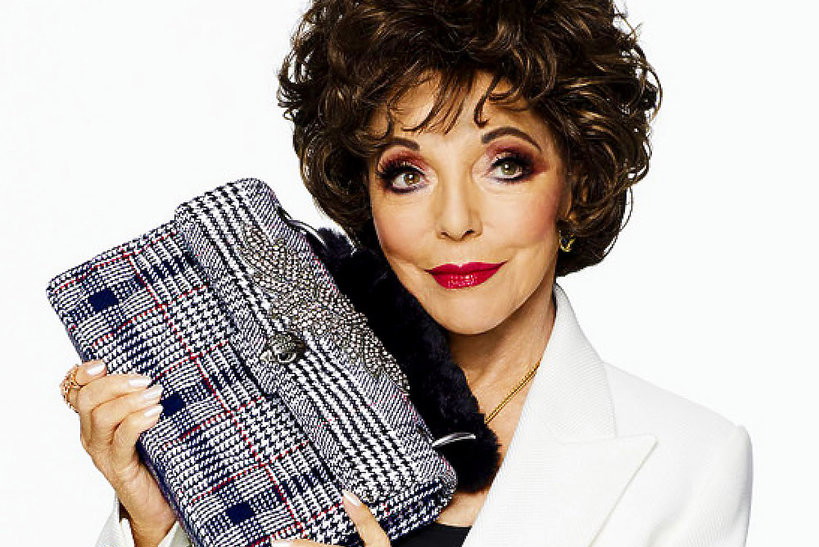Joan Collins w reklamie mody