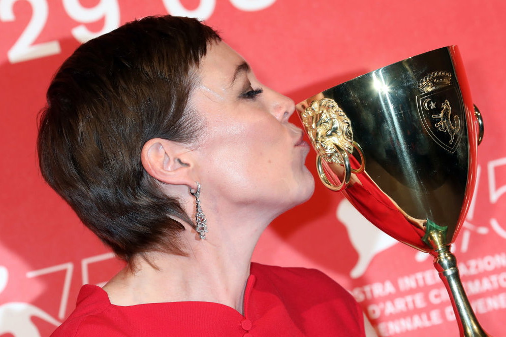Wenecja 2018: Olivia Colman ze statuetką
