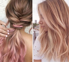 Rose gold hair - najmodniejszy kolor włosów na jesień 2018