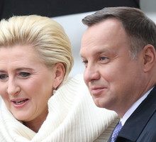 Agata Duda i Andrzej Duda w Berlinie