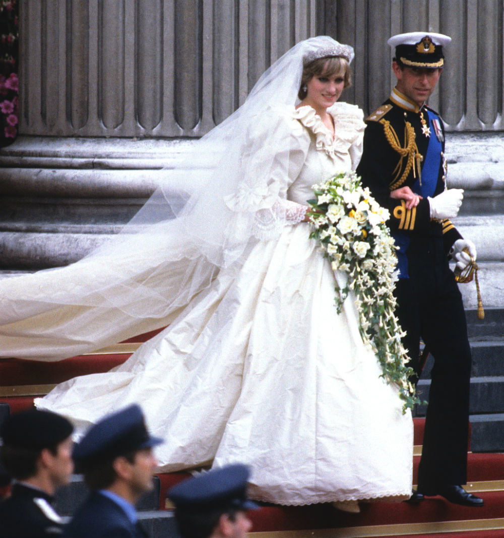 Księżna Diana i książę Karol w dniu ślubu