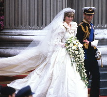 Księżna Diana i książę Karol w dniu ślubu