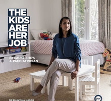 "Dzieci to jej robota. Bo jest pediatrą"