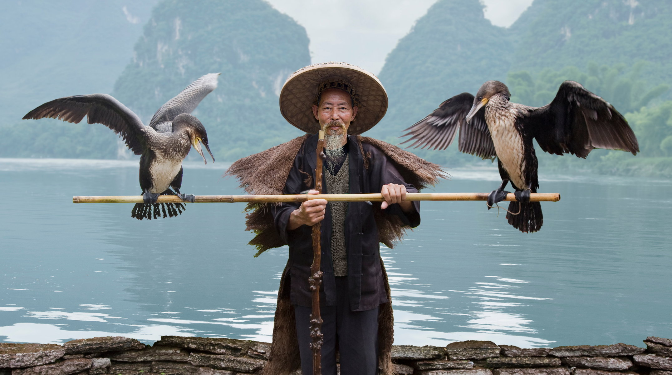 Traditional Chinese Fisherman