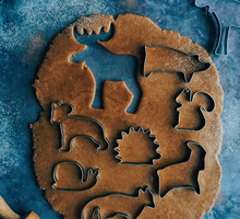 High Angle View Of Cookies On Table