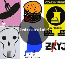 Plakaty z kampanii "Jedz ostrożnie"