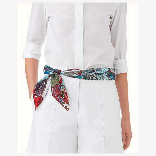 Warszawa na chustkach Hermes