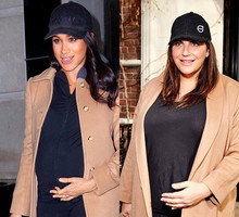 Blogerka Katie Sturino w stylizacji Meghan Markle