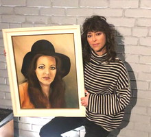 Natalia Kukulska z portretem Anny Jantar