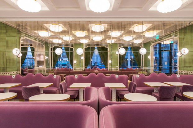 Ladurée Quai des Bergues projektu studio India Mahdavi
