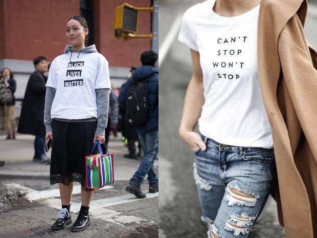 T-shirt z hasłem wiosna 2017