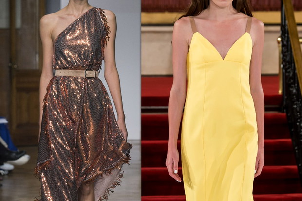 Błyszcząca sukienka na wesele