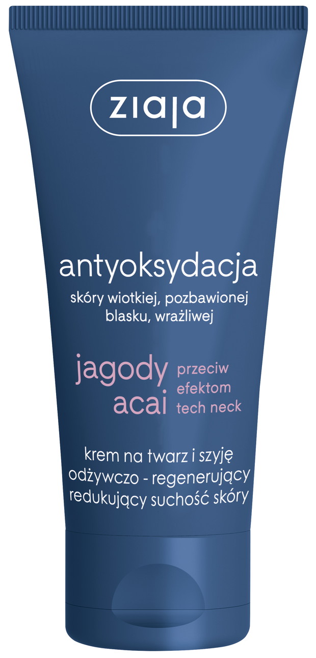 Krem na twarz i szyję odżywczo-regenerujący redukujący suchość skóry