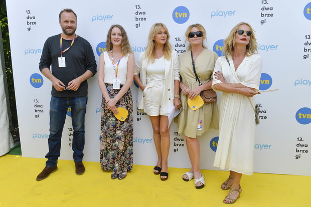 Grażyna Torbicka w spodenkach