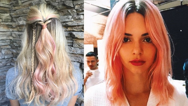 Różowe włosy na jesień zimę 2017