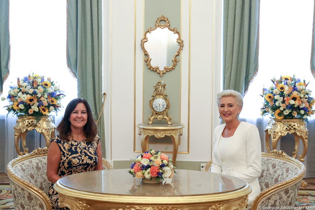 Agata Duda i Karen Pence