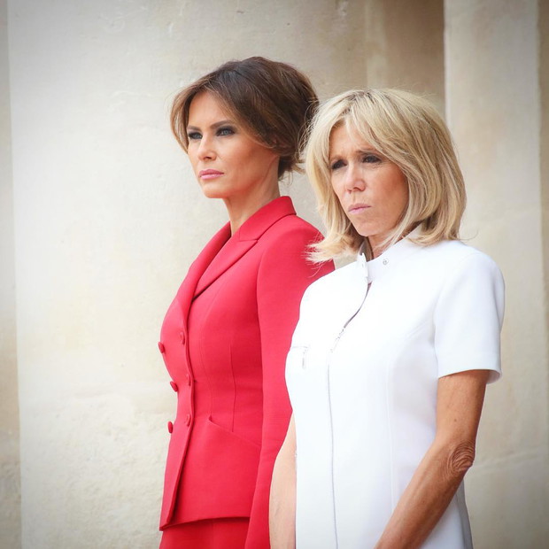 Melania Trump i Brigitte Macron