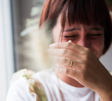Close-Up Of Young Woman Crying
