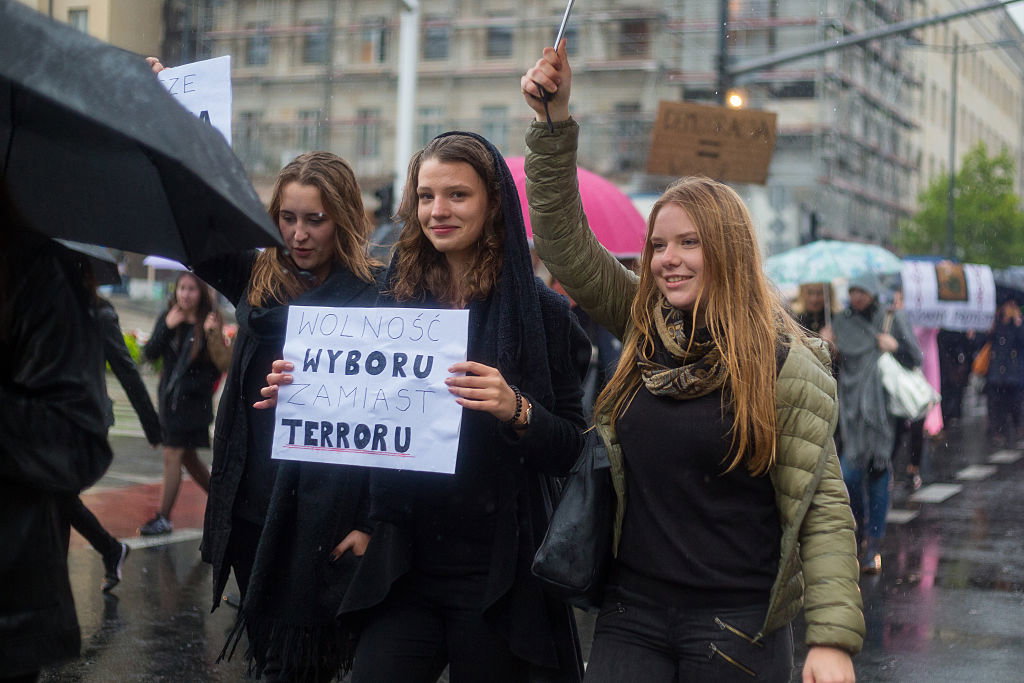 Women's Strike in Warsaw