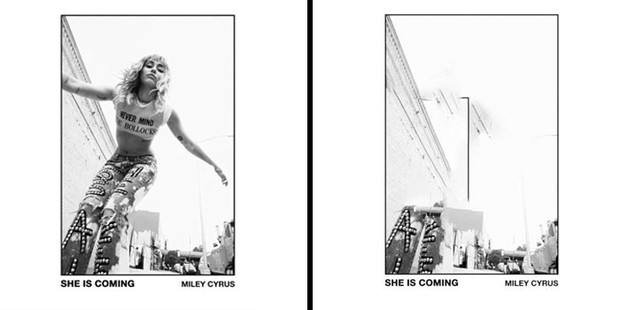 Miley Cyrus - She is coming: Platforma muzyczna usunęła wszystkie wizerunki kobiet artystek