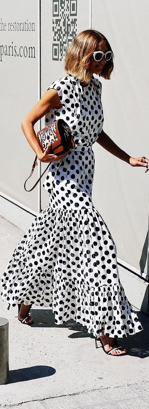 Sukienki i bluzki w grochy na jesień 2017