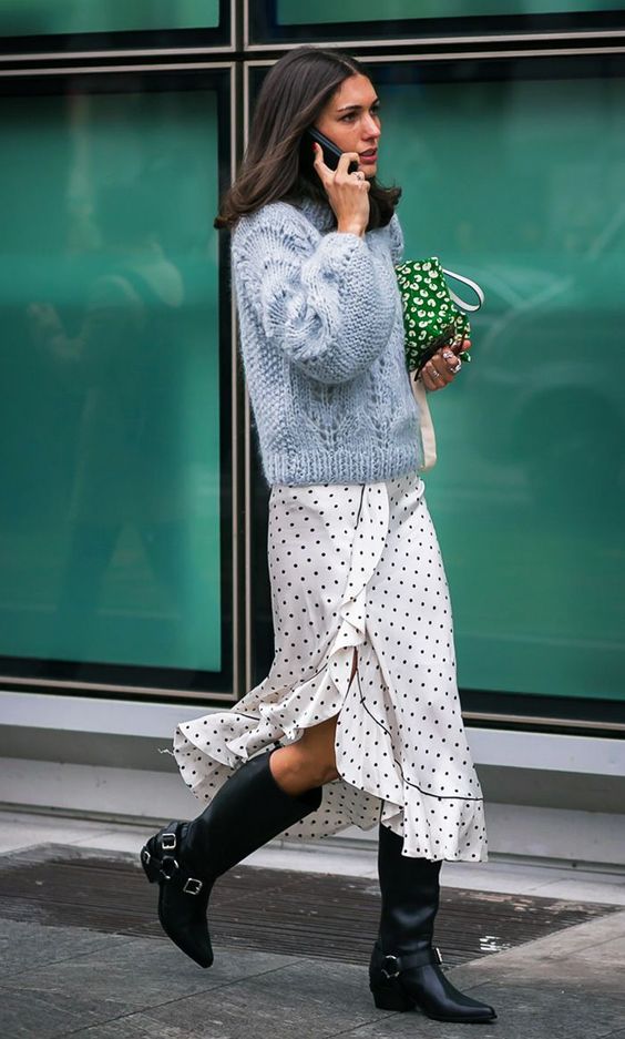 Sukienki i bluzki w grochy na jesień 2017