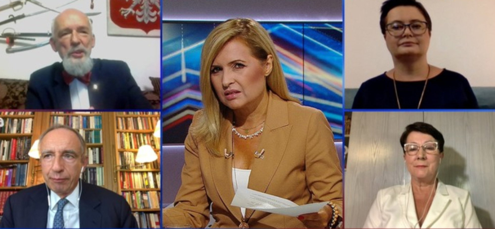 korwin mikke dziennikarka polsatu