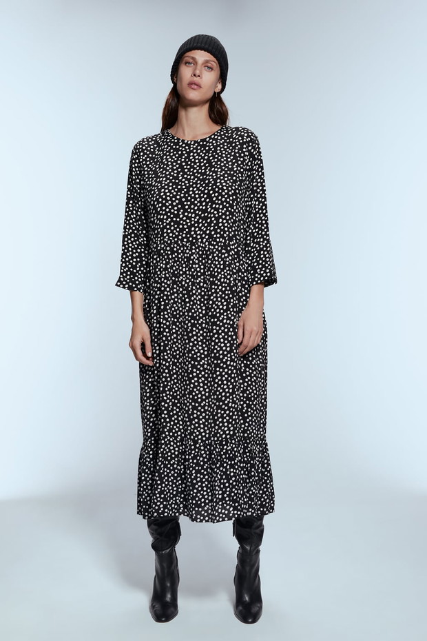 Sukienka Zara oversize przeceniona na 99,5 zł