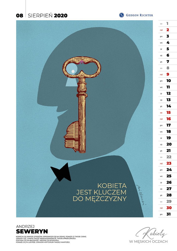 Kalendarz Artystyczny Kobiety w męskich oczach