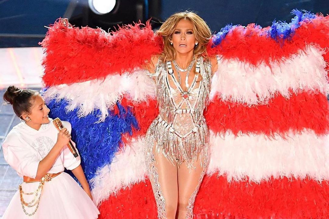 Jennifer Lopez z córką na Super Bowl 2020