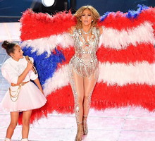 Jennifer Lopez z córką na Super Bowl 2020