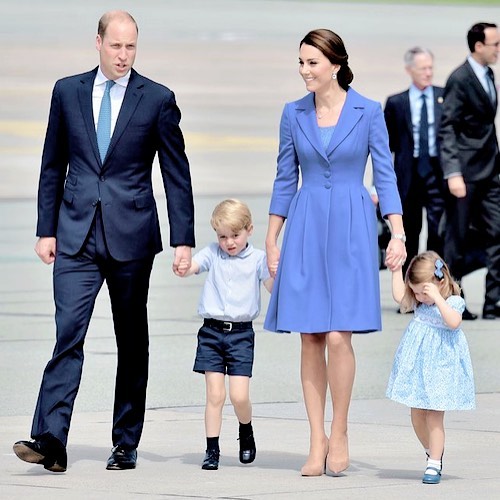 Kate Middleton i książę William z dziećmi