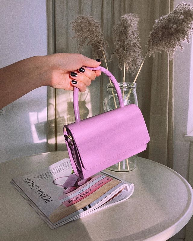 Mandel, limitowana edycja Almond Bag Micro Lilac