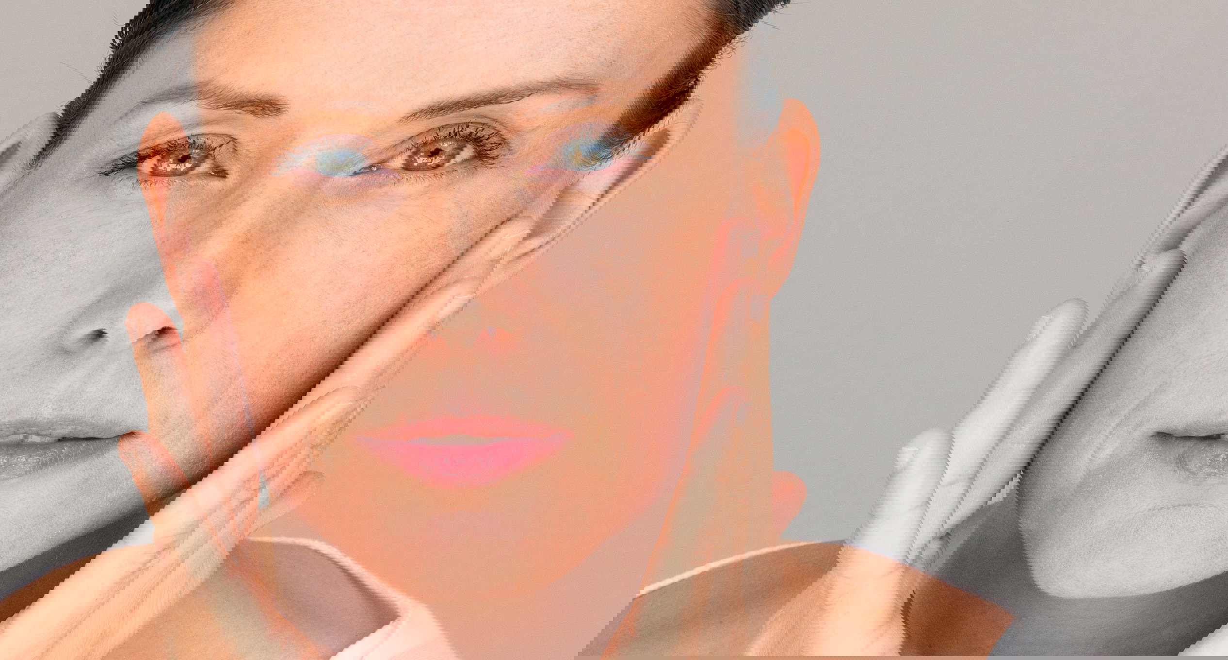 beauty picture of mature blond model