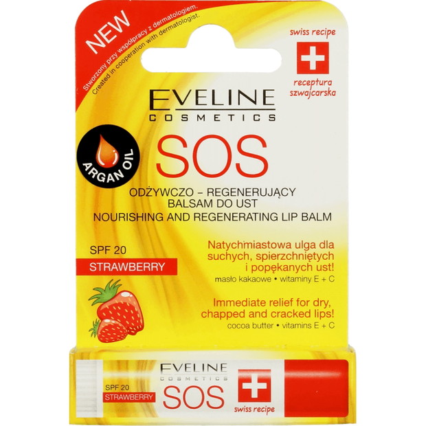 Eveline, odżywczo-regenerujący balsam do ust SOS, 8 zł