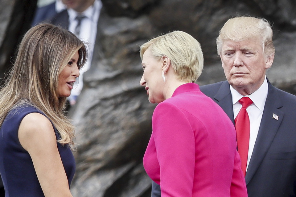 Donald i Melania Trump, Agata Duda
