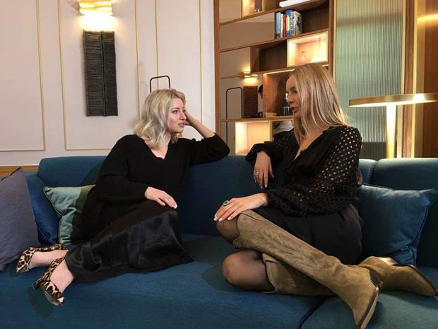 Natalia Hołownia i Agnieszka Woźniak-Starak w Gala Studio